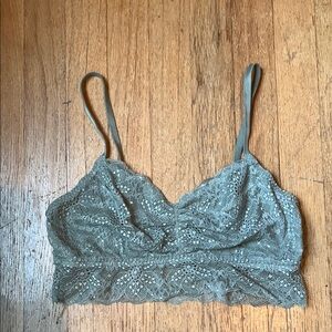 PINK Victoria's Secret Lace Bralette in Olive Green
